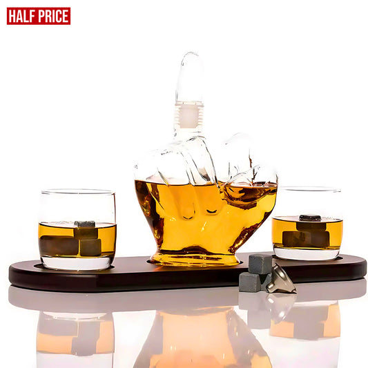Middle Finger Whiskey/Wine Decanter Set 1000 ml
