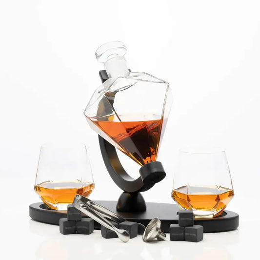 diamond decanter set