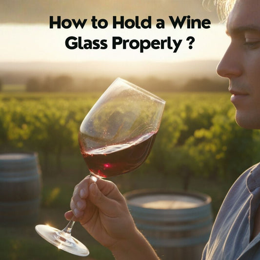 hoe to hold a wine glass properly
