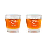 Custom Engraved Elegant Whiskey Decanter Set with Stainless Steel Stones and a Wooden Gift Box