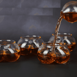 Don Vassie Penis Decanter 850ml with 4 shot glasses 140ml and a rich classic wooden base