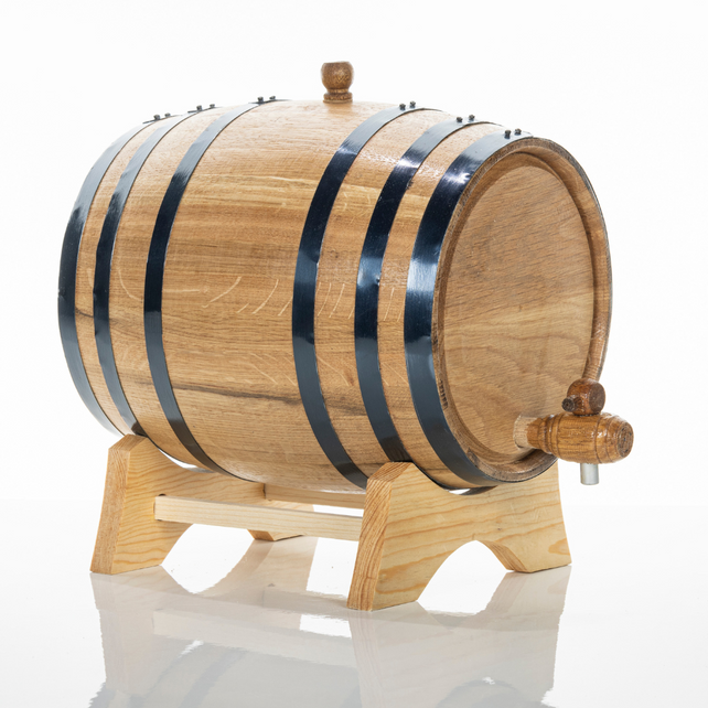 10L American Oak Barrel – Medium Charred for Aging Wine, Port,Whiskey, and Spirits