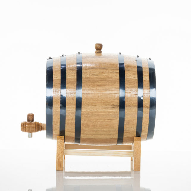 10L American Oak Barrel – Medium Charred for Aging Wine, Port,Whiskey, and Spirits