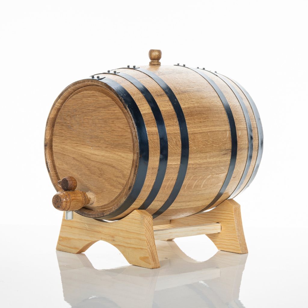 10L American Oak Barrel – Medium Charred for Aging Wine, Port,Whiskey, and Spirits