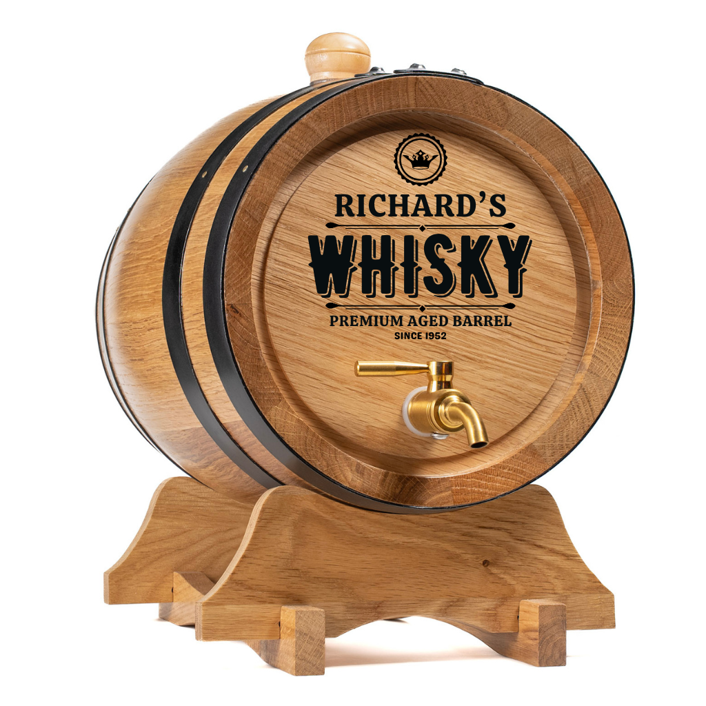 Personalised American Oak Barrel "Premium Barrel Aged Limited Edition Design"