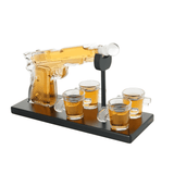 Don Vassie pistol shaped gun decanter 220ml with 4 shot glasses