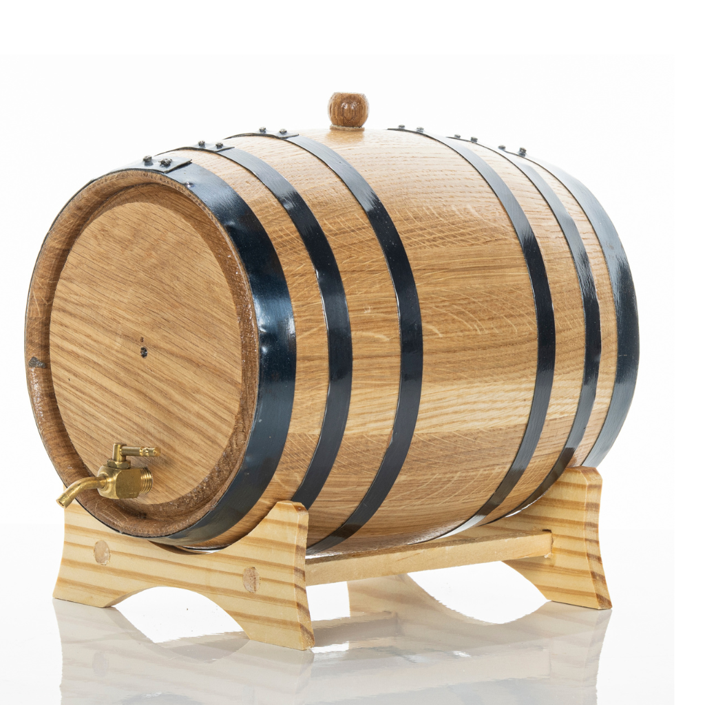 5L American Oak Barrel – Medium Charred for Aging Wine, Whiskey,Port and Spirits