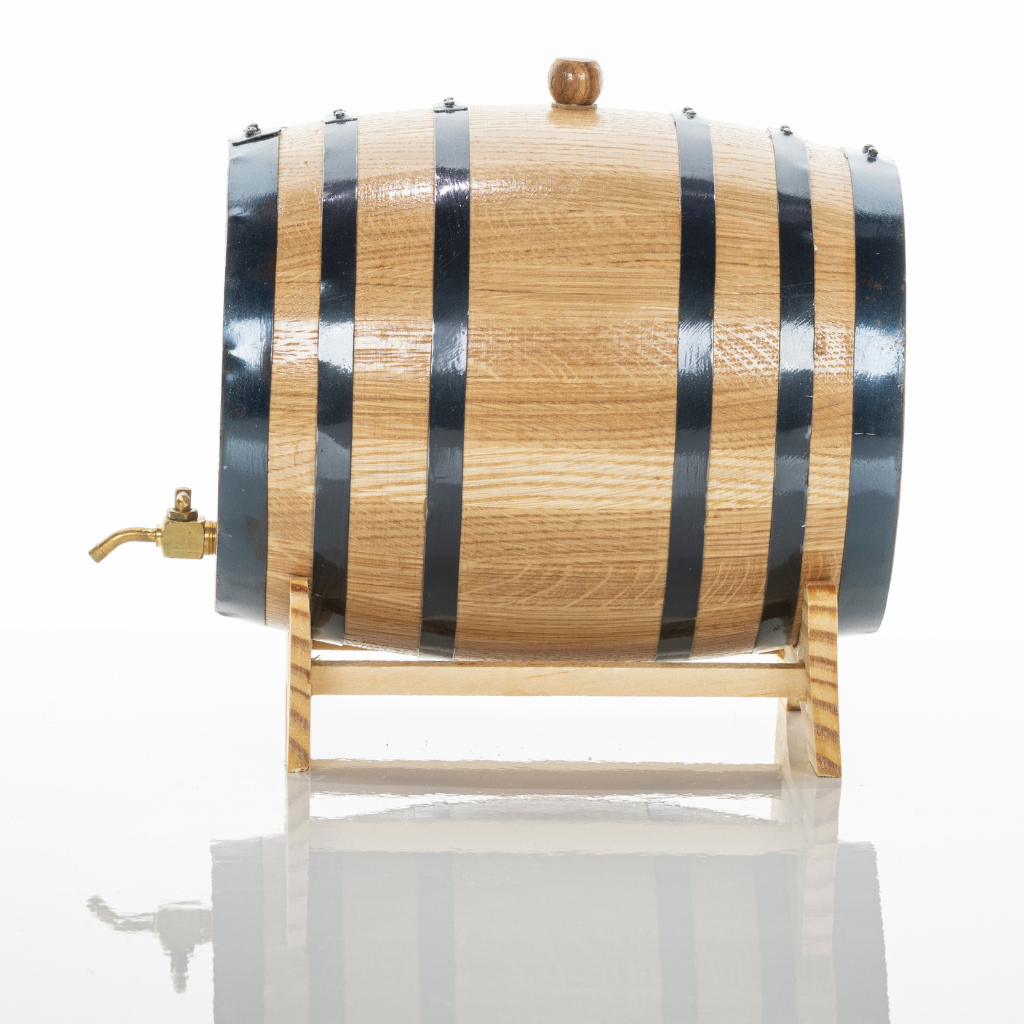 5L American Oak Barrel – Medium Charred for Aging Wine, Whiskey,Port and Spirits