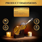 Don Vassie Violin Shaped Decanter 1000ml with Mahogany Base