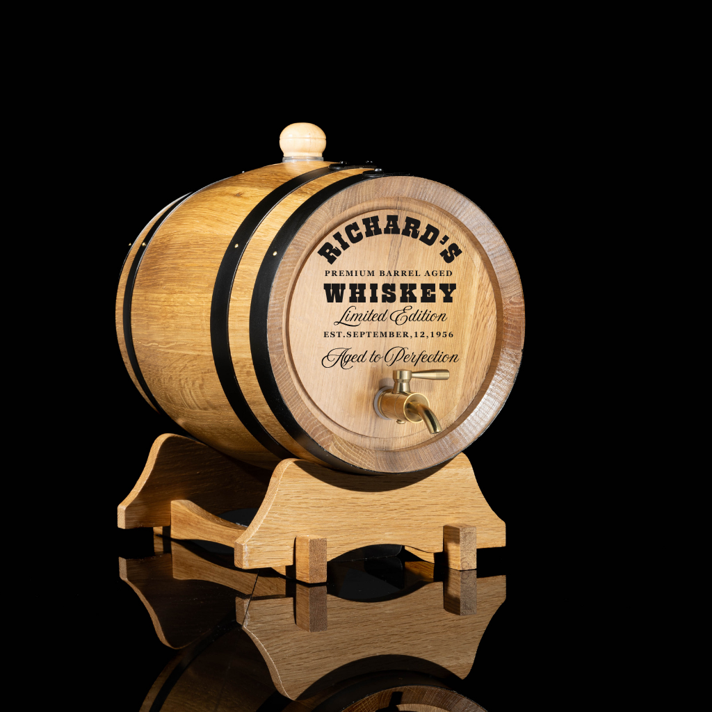 Personalised American Oak Barrel "Premium Barrel Aged Limited Edition Design"