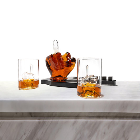 Don Vassie Middle Finger Whiskey/Wine Decanter Set 1000 ml