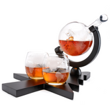 Australia’s First Limited-Edition Christmas Globe Decanter Set with Hand-Blown Reindeer