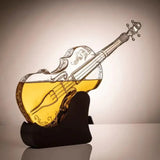 Don Vassie Violin Shaped Decanter 1000ml with Mahogany Base