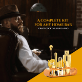 Professional Bartending Kit -Gold colour Plated