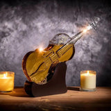 Don Vassie Violin Shaped Decanter 1000ml with Mahogany Base