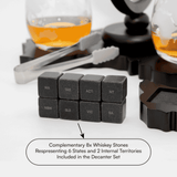 Don Vassie's Limited Edition Whiskey Globe Decanter Set Australia Map- Exclusive Decanter and Whisky Set in Australia