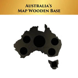 Don Vassie's Limited Edition  Globe Whiskey Decanter Set Australia Map 4 Glasses- Exclusive Decanter and Whisky Set in Australia