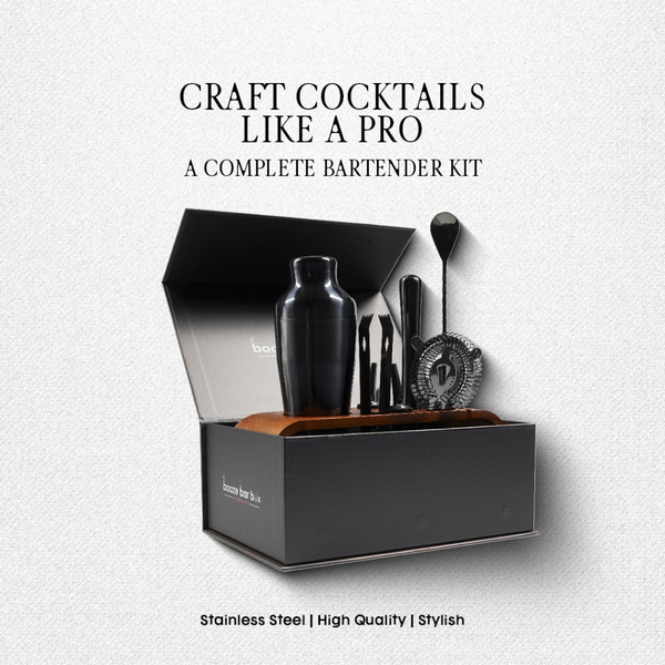 Professional Bartending Kit -Gun Metal Black Plated 10 pcs