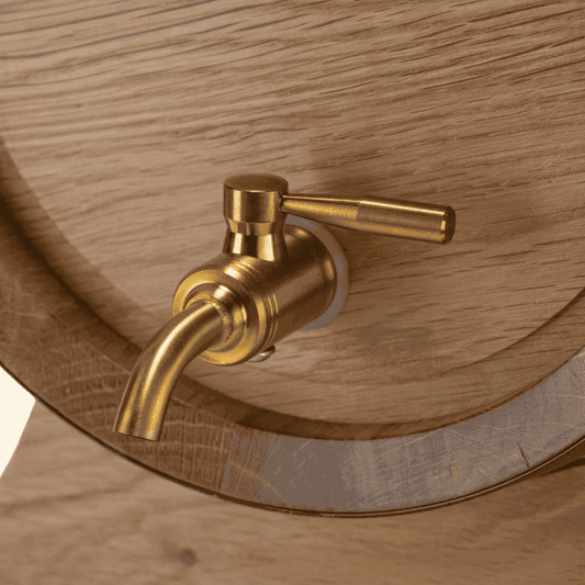 5L Artisan American Oak Barrel with Metal Spigot – Perfect for Crafting Aged Wine,Port  and Whiskey