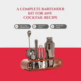 Professional Bartending Kit -Gun Metal Black Plated