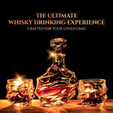 Don Vassie Luxury Whisky Decanter Set with 4 Glasses-JENOLAN CAVES