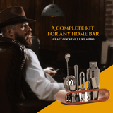 Professional Bartending Kit -Gun Metal Black Plated