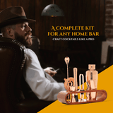 Professional Bartending Kit -Rose  colour Plated