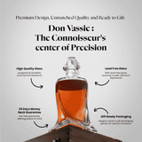 Don Vassie Luxury Whisky Decanter Set with 4 Glasses -TWISTED CITY