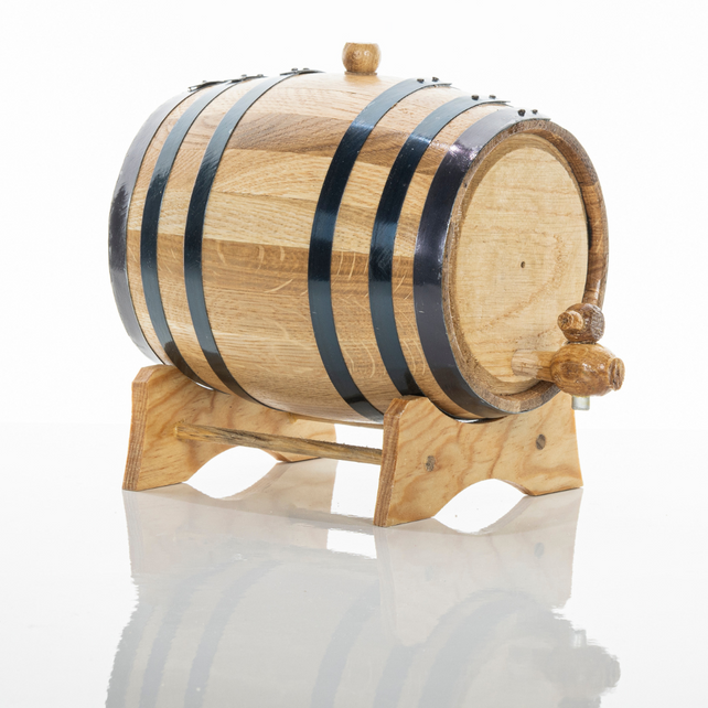 5L American Oak Barrel – Medium Charred for Aging Wine, Whiskey,Port and Spirits