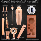 Professional Bartending Kit -Rose  colour Plated