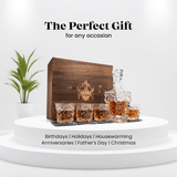 Don Vassie Luxury Whisky Decanter Set with 4 Glasses-DAINTREE RAINFOREST