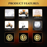 Don Vassie's Limited Edition  Globe Whiskey Decanter Set Australia Map 4 Glasses- Exclusive Decanter and Whisky Set in Australia