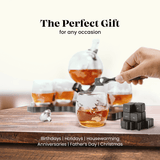 Don Vassie's Limited Edition  Globe Whiskey Decanter Set Australia Map 4 Glasses- Exclusive Decanter and Whisky Set in Australia