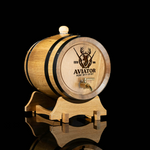 Handcrafted American Oak Barrel with Custom Engraving (Man Cave) - Perfect for Aging, Gifting & Display