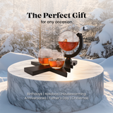 Australia’s First Limited-Edition Christmas Globe Decanter Set with Hand-Blown Reindeer