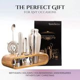 Professional Bartending Kit -Stainless  Steel Silver