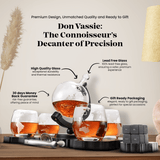 Don Vassie's Limited Edition  Globe Whiskey Decanter Set Australia Map 4 Glasses- Exclusive Decanter and Whisky Set in Australia