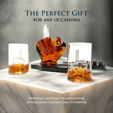 Custom Engraved Limited Edition Middle finger decanter 1000ml with finger shaped wooden display