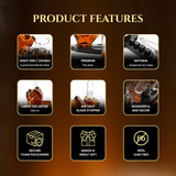 Custom Engraved Limited Edition Middle finger decanter 1000ml with finger shaped wooden display