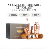 Professional Bartending Kit -Rose  colour Plated