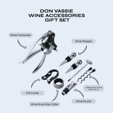 Don Vassie Wine Accessories Gift Set - 9 Pieces Set
