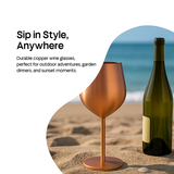 4 x Booze Bar Box – Copper Stainless Steel Wine Glasses (SS304)