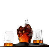Don Vassie Limited Edition Middle Finger Decanter Set-1000ml with 2 Matching Glasses