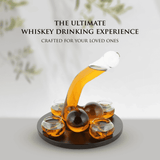 Don Vassie Penis Decanter 850ml with 4 shot glasses 140ml and a rich classic wooden base