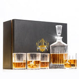 Don Vassie Luxury Whiskey Decanter Set with 4 Glasses-KAKADU