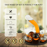 Don Vassie Penis Decanter 850ml with 4 shot glasses 140ml and a rich classic wooden base