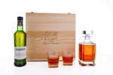 Glenfiddich Personalised Whisky Decanter Gift Set with Engraved Wooden Box