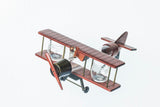 Limited Edition Large 21″ Antique Airplane Shaped Decanter Set with 2 World Map Etched Whisky Glasses