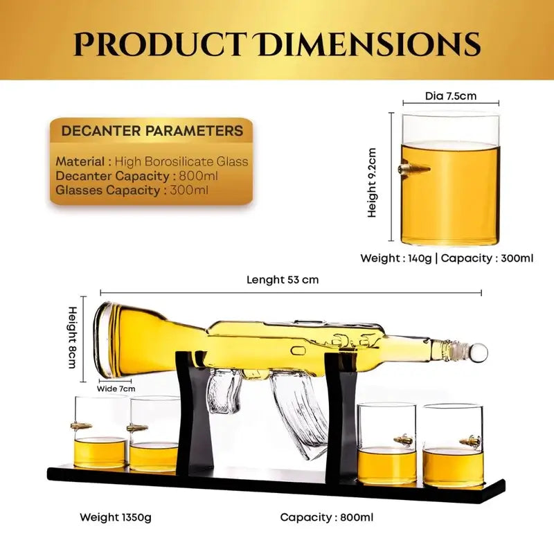 Gun Decanter set 